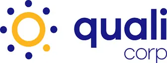 Logo da Qualicorp, administradora de benefícios de planos de saúde coletivos