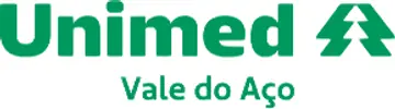 Logo da Unimed Vale do Aço, cooperativa médica de planos de saúde